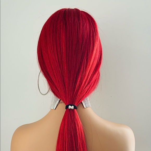 Gorgeous 36” Red Lace Front Synthetic Wig for Daily Wear or The Holidays - Picture 7 of 10